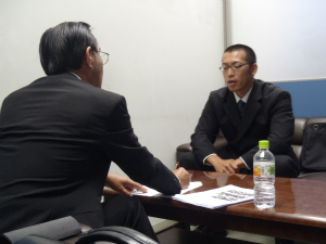 高橋選手面談 高橋選手面談